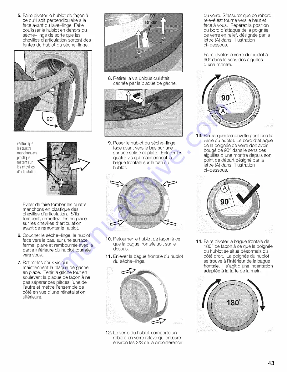 Bosch WTVC8530UC - Vision 800 Series Gas Dryer Скачать руководство пользователя страница 43