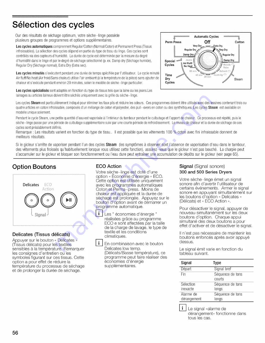 Bosch WTVC8530UC - Vision 800 Series Gas Dryer Скачать руководство пользователя страница 56