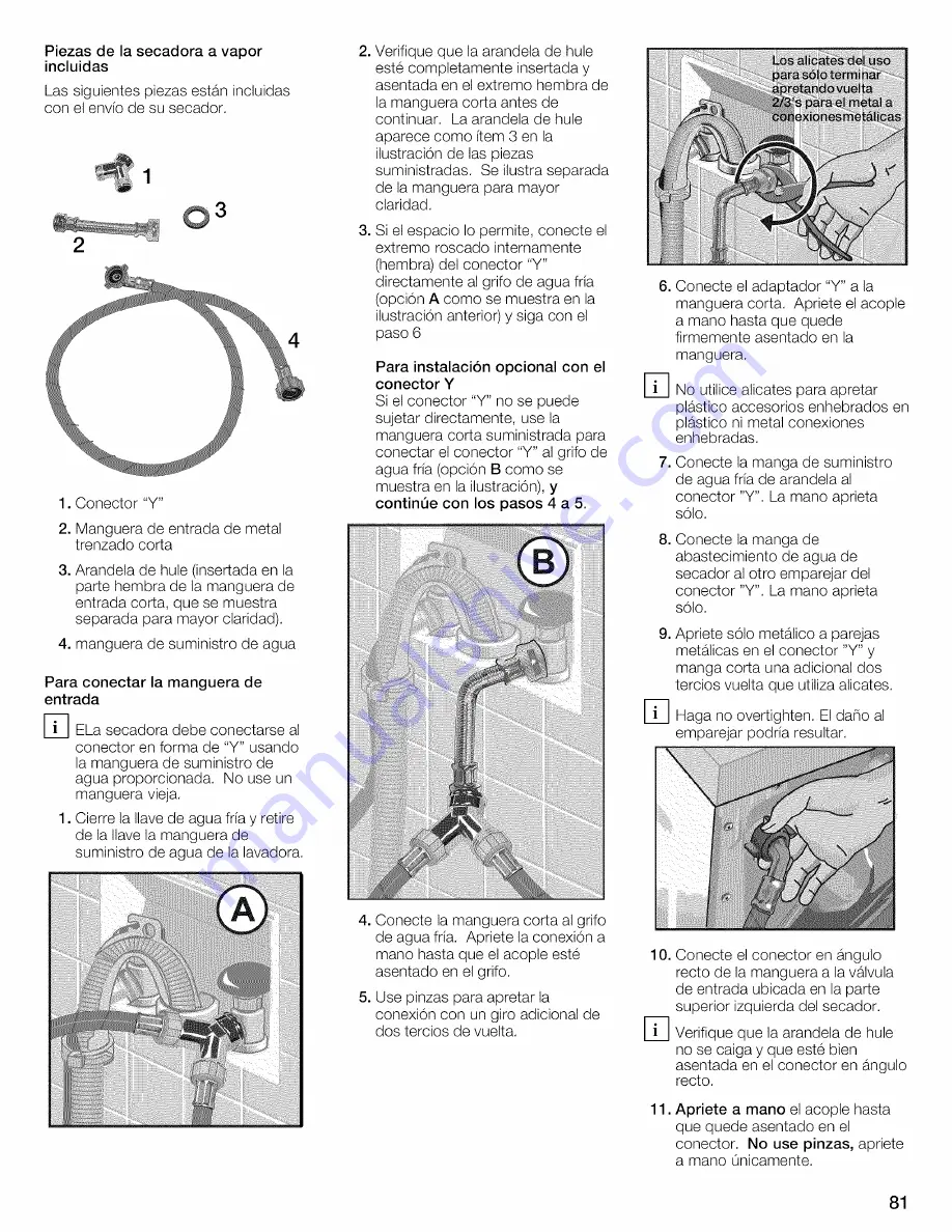 Bosch WTVC8530UC - Vision 800 Series Gas Dryer Operating And Installation Instructions Download Page 81