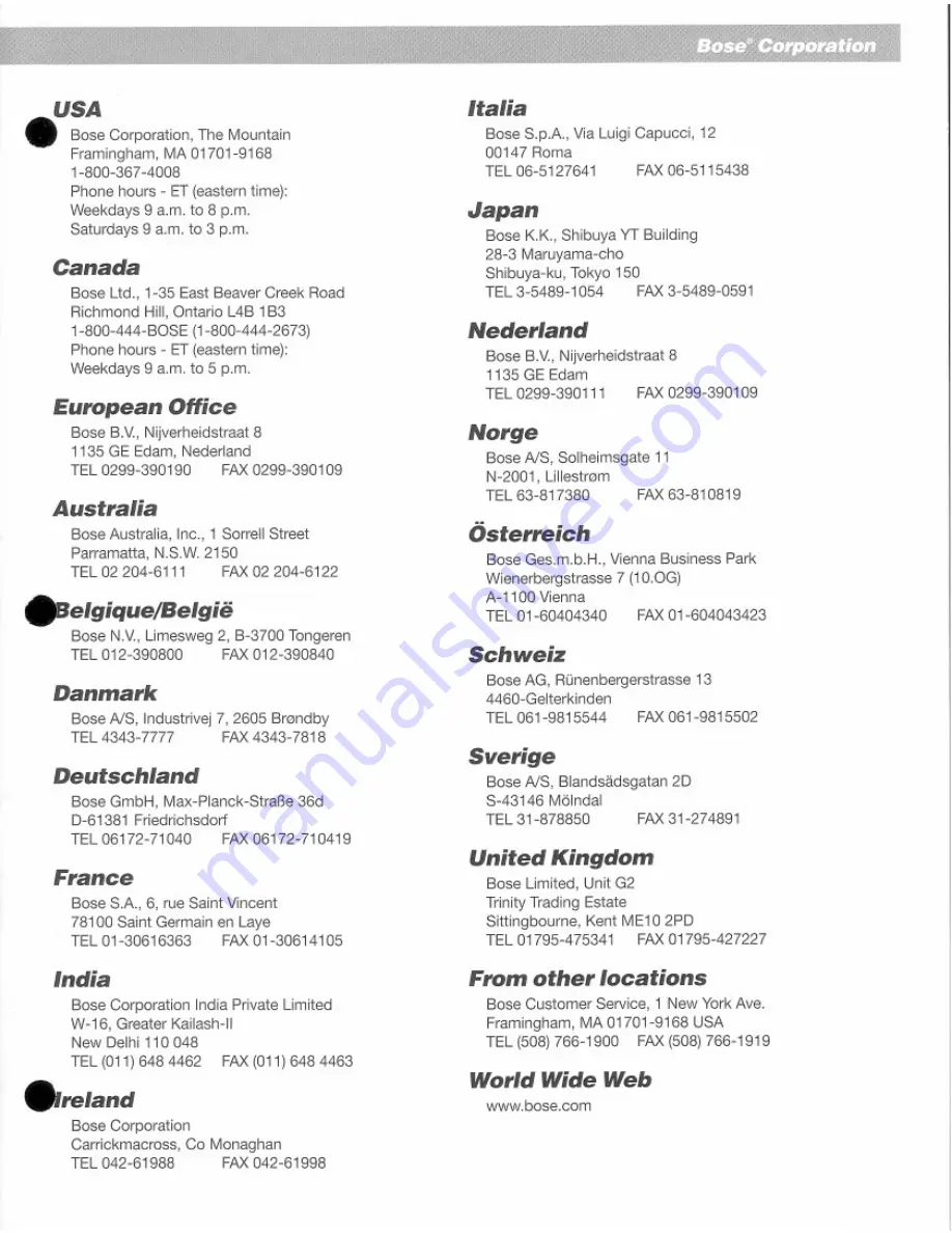 Bose 401 Owner'S Manual Download Page 11