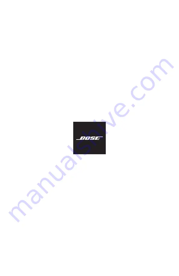 Bose Acoustimass 500 Manual Download Page 1