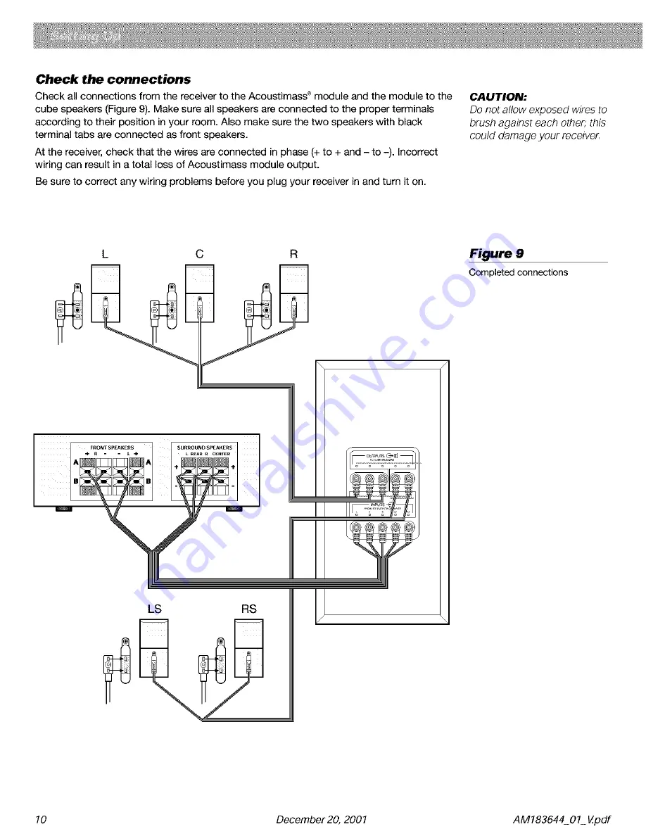 Bose Acoustimass10 Series IV Owner'S Manual Download Page 10