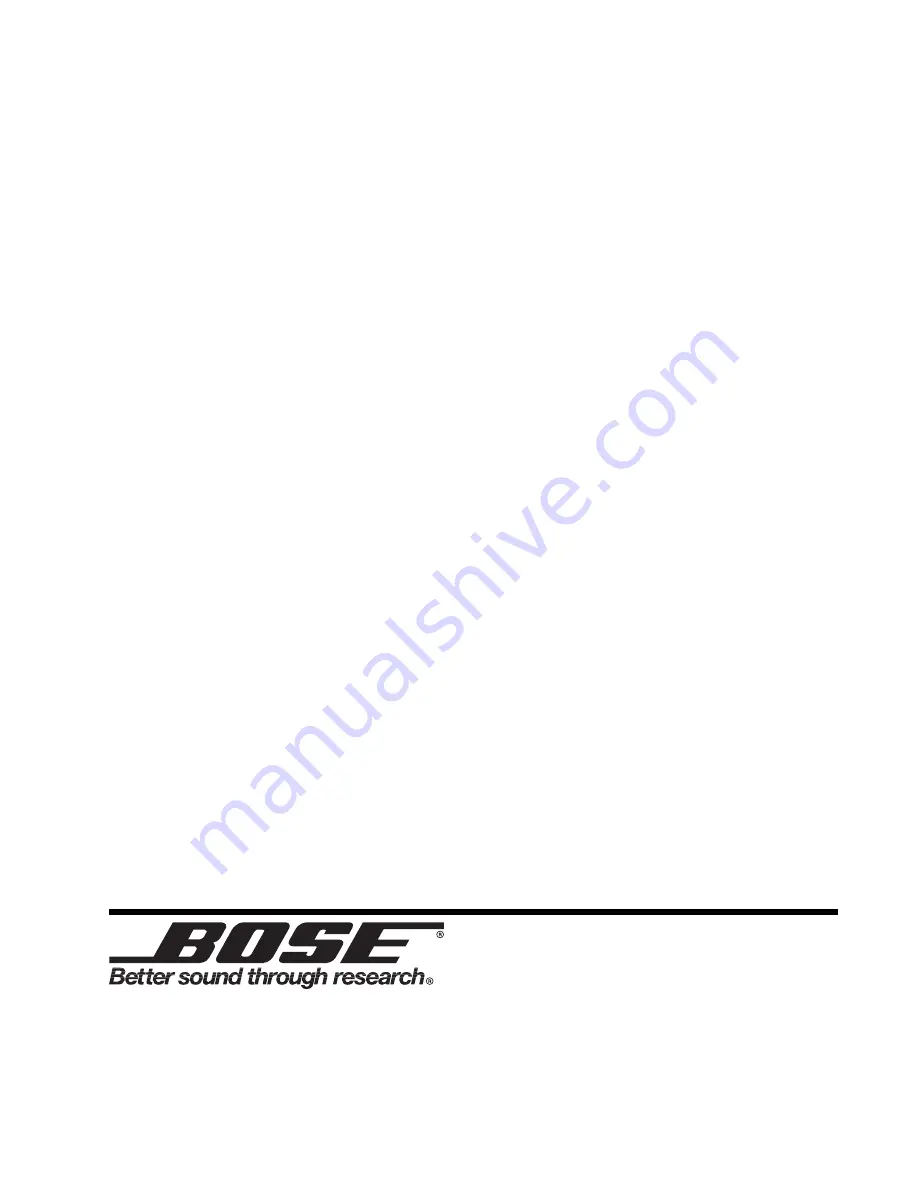 Bose Companion 5 Service Manual Download Page 23