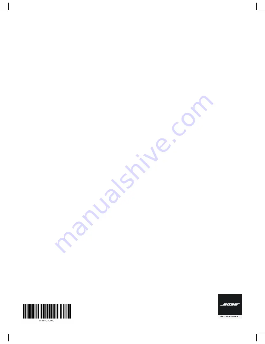 Bose CSP-1248 Installation Manual Download Page 24