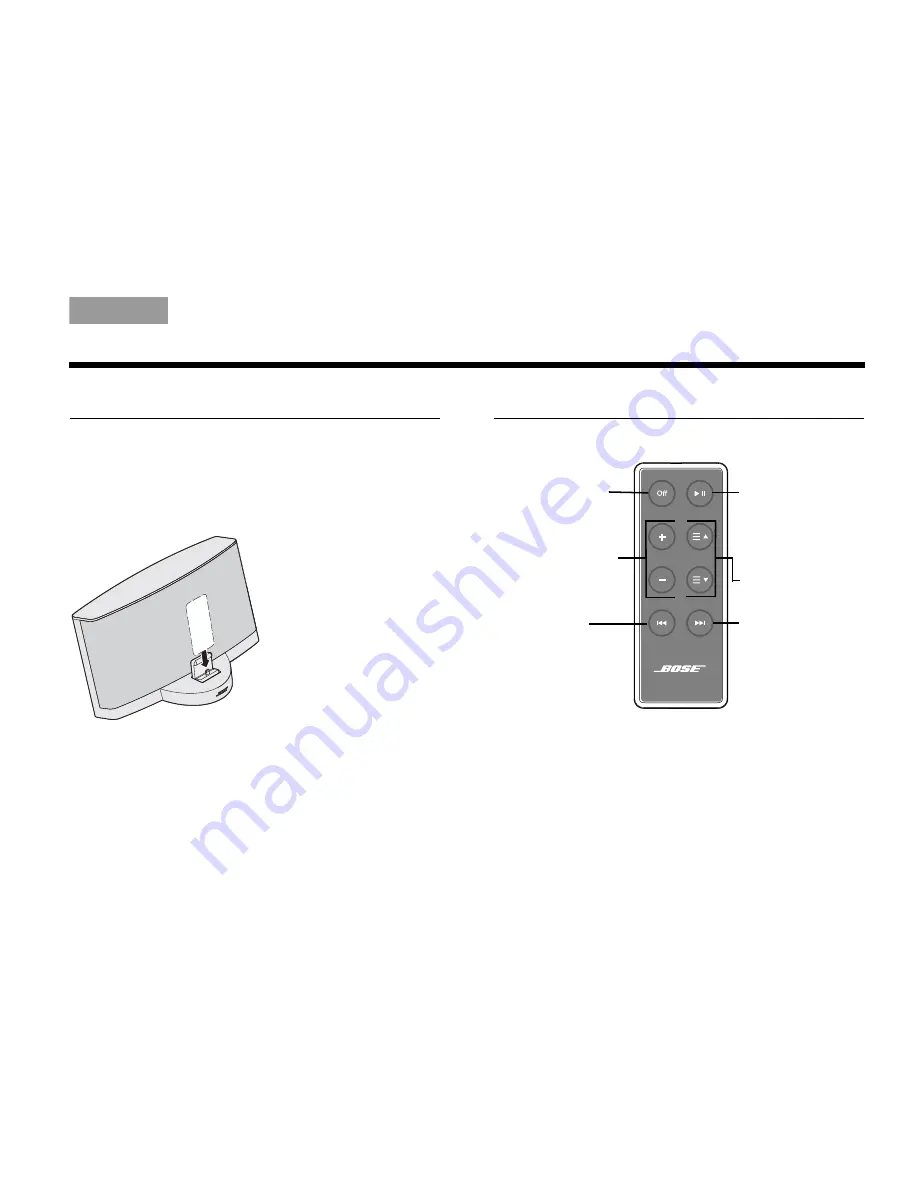 Bose SoundDock Series III Owner'S Manual Download Page 5