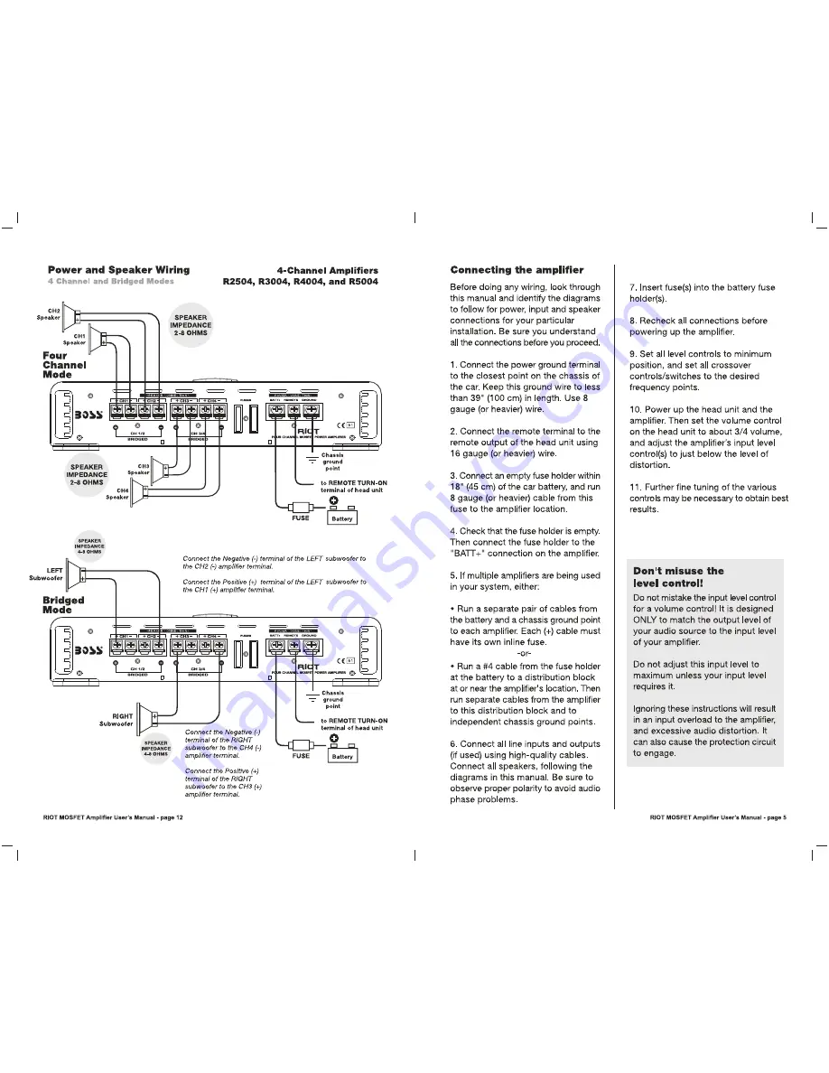 Boss Audio Systems AR1500M User Manual Download Page 7