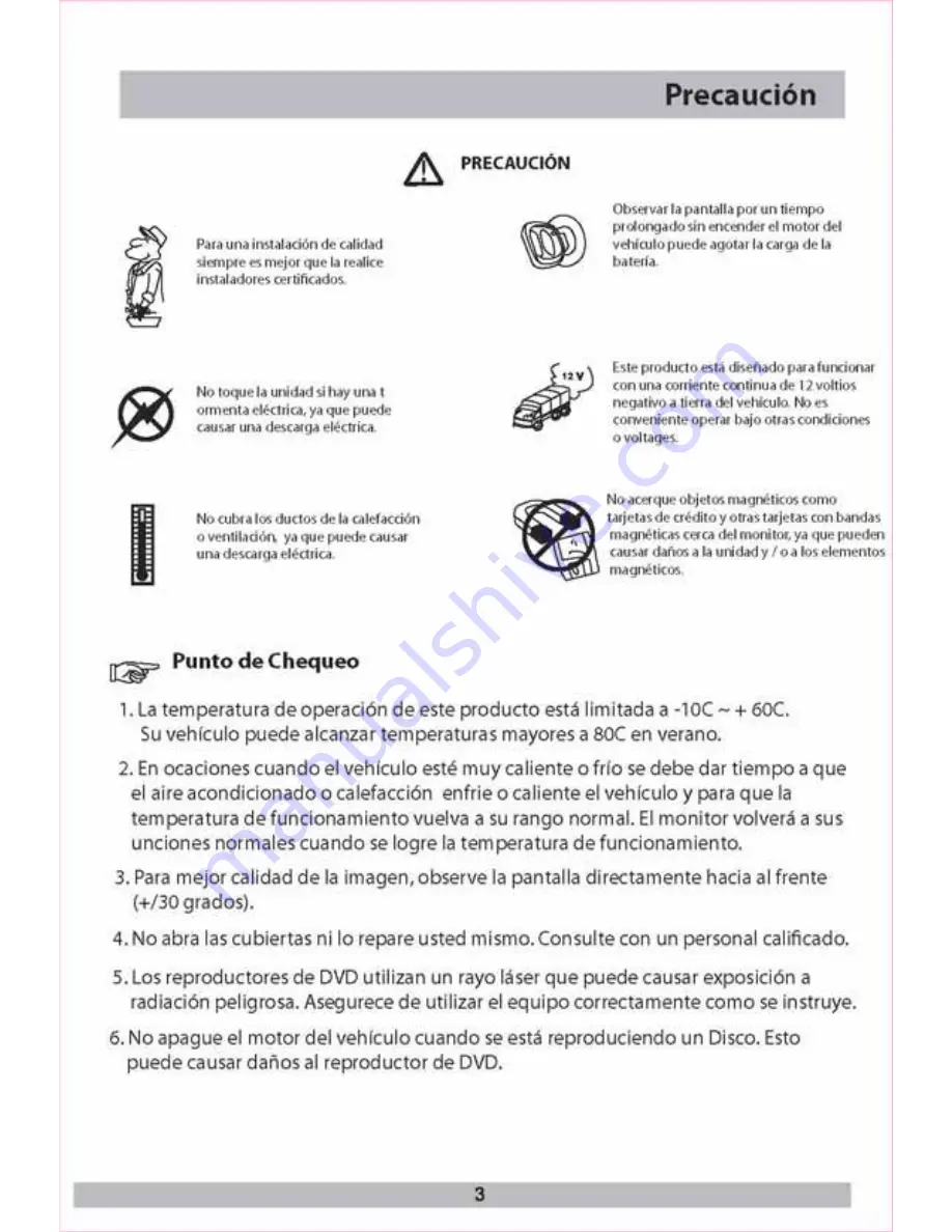 Boss Audio Systems BV11.2MC (Spanish) Manual Del Usuario Download Page 3