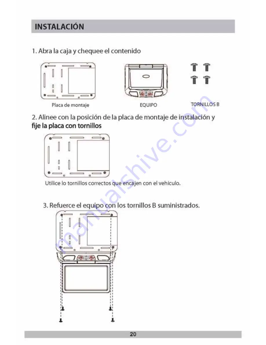 Boss Audio Systems BV11.2MC (Spanish) Manual Del Usuario Download Page 20