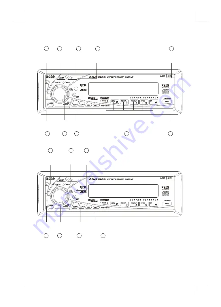 Boss Audio Systems CD-3190R Скачать руководство пользователя страница 2