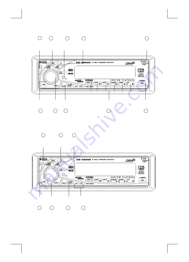 Boss Audio Systems CD-4500R Скачать руководство пользователя страница 2