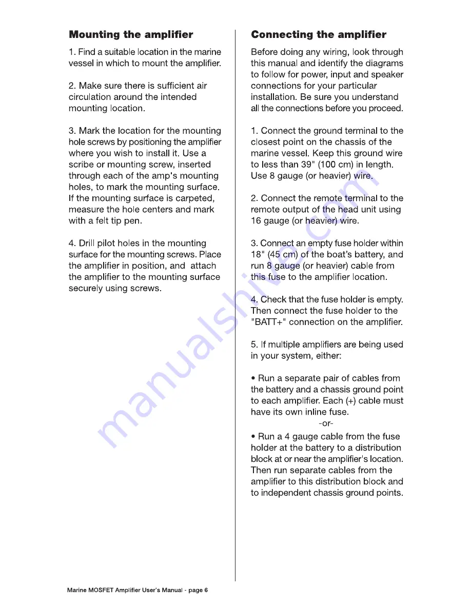 Boss Audio Systems MR1000 User Manual Download Page 6