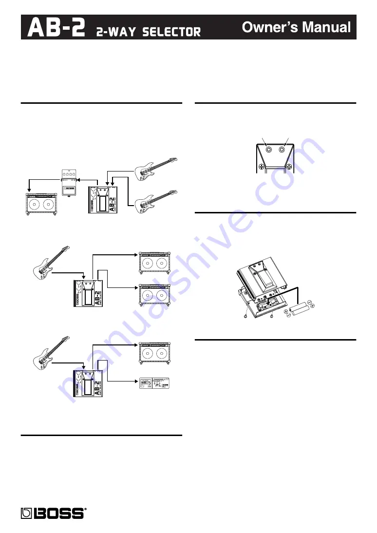 Boss AB-2 Скачать руководство пользователя страница 1