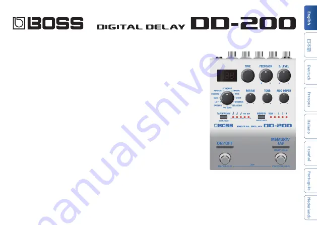 Boss DD-200 Скачать руководство пользователя страница 1