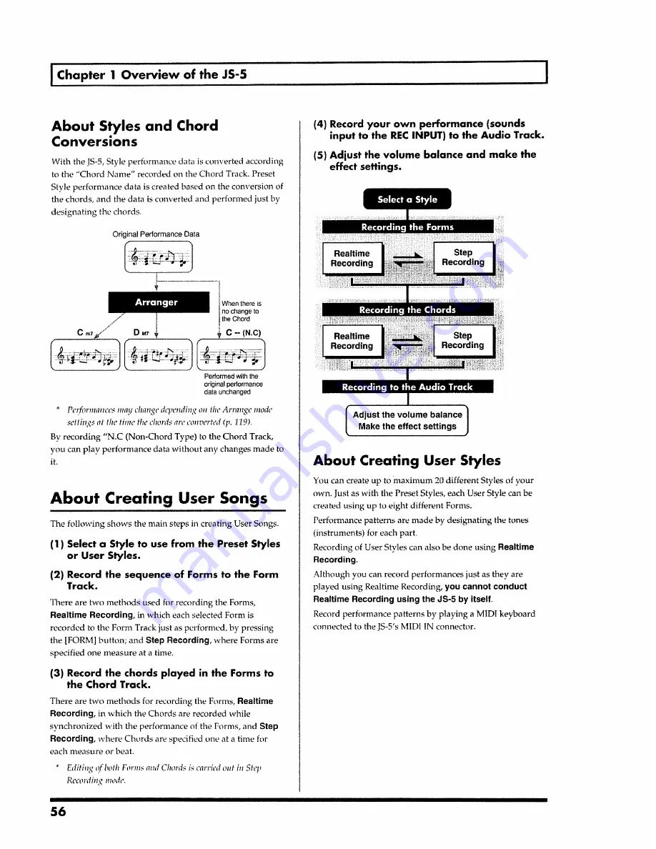 Boss J5-5 JamStation Owner'S Manual Download Page 56