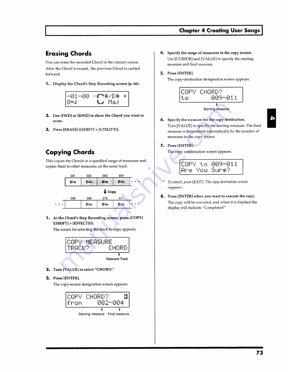 Boss J5-5 JamStation Owner'S Manual Download Page 73