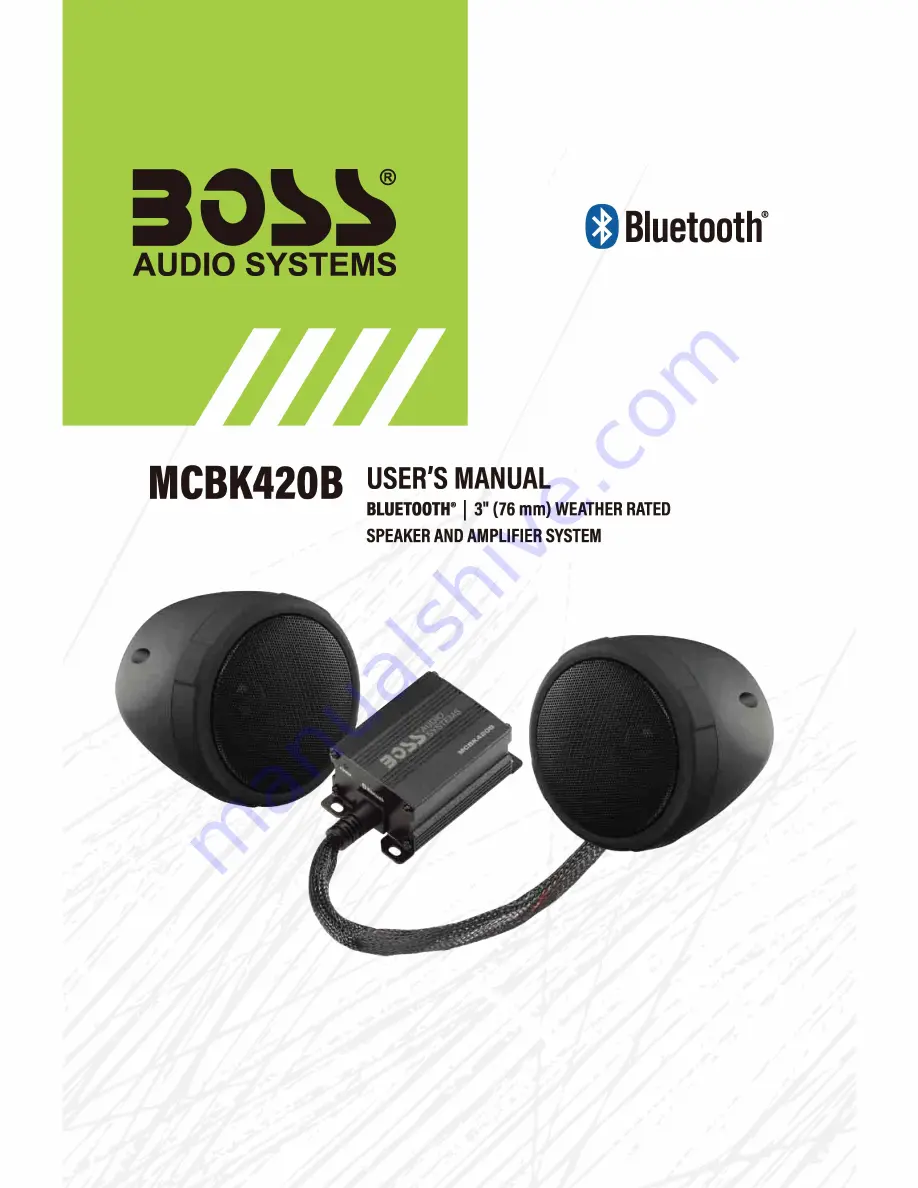 Boss MCBK420B User Manual Download Page 1