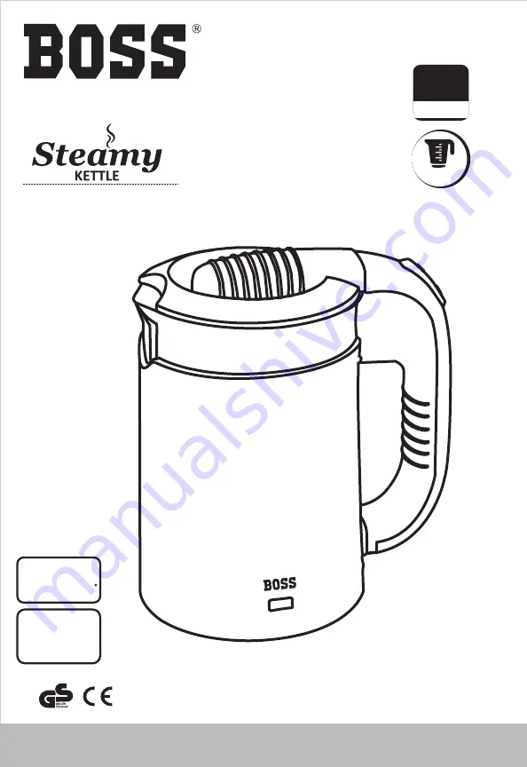 Boss Steamy Kettle Скачать руководство пользователя страница 1