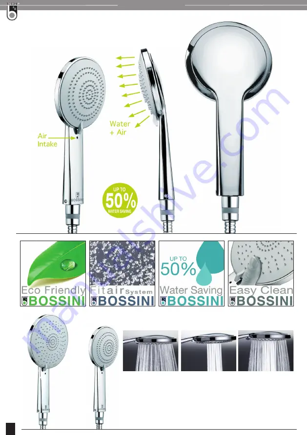 Bossini D47000 Installation And Maintenance Instructions Manual Download Page 2