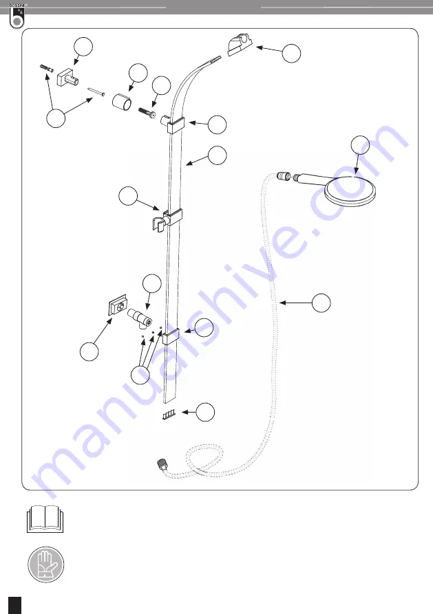 Bossini D47000 Installation And Maintenance Instructions Manual Download Page 4