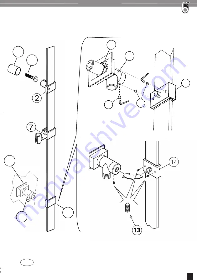 Bossini D48000 Installation And Maintenance Instructions Manual Download Page 7