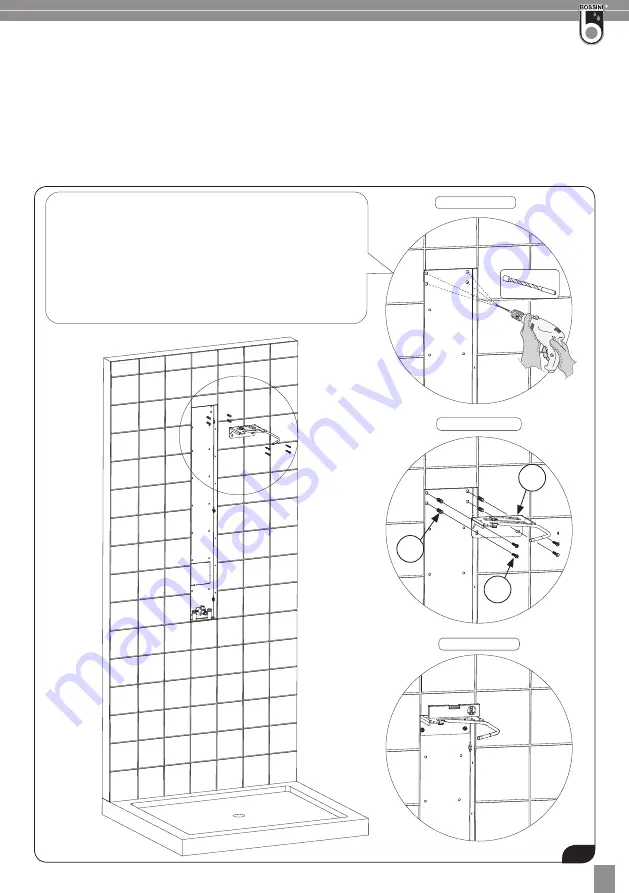 Bossini MANHATTAN L00926 Installation Instructions Manual Download Page 19