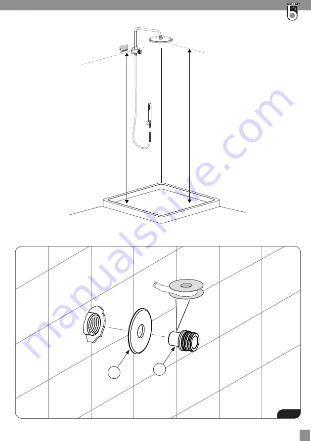 Bossini OKI RENOVATION H89405 Installation And Care Instructions Download Page 5