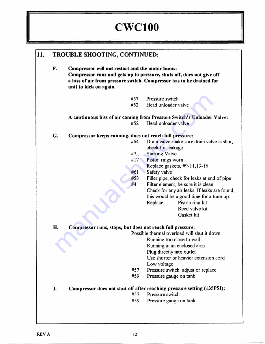 Bostitch CWC100 Instruction Manual Download Page 10