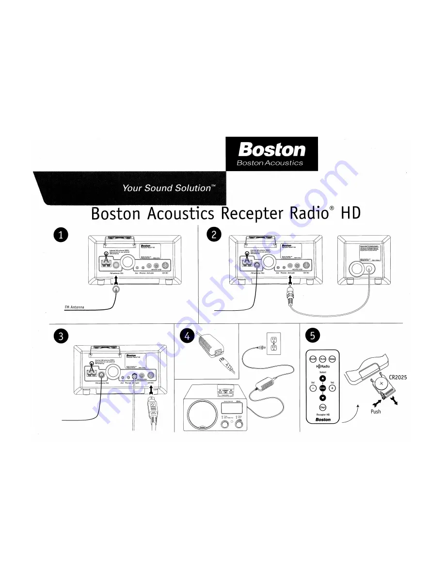 Boston Acoustics Recepter Radio HD Скачать руководство пользователя страница 13