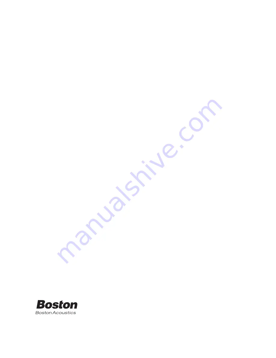 Boston Acoustics VR1 User Manual Download Page 8