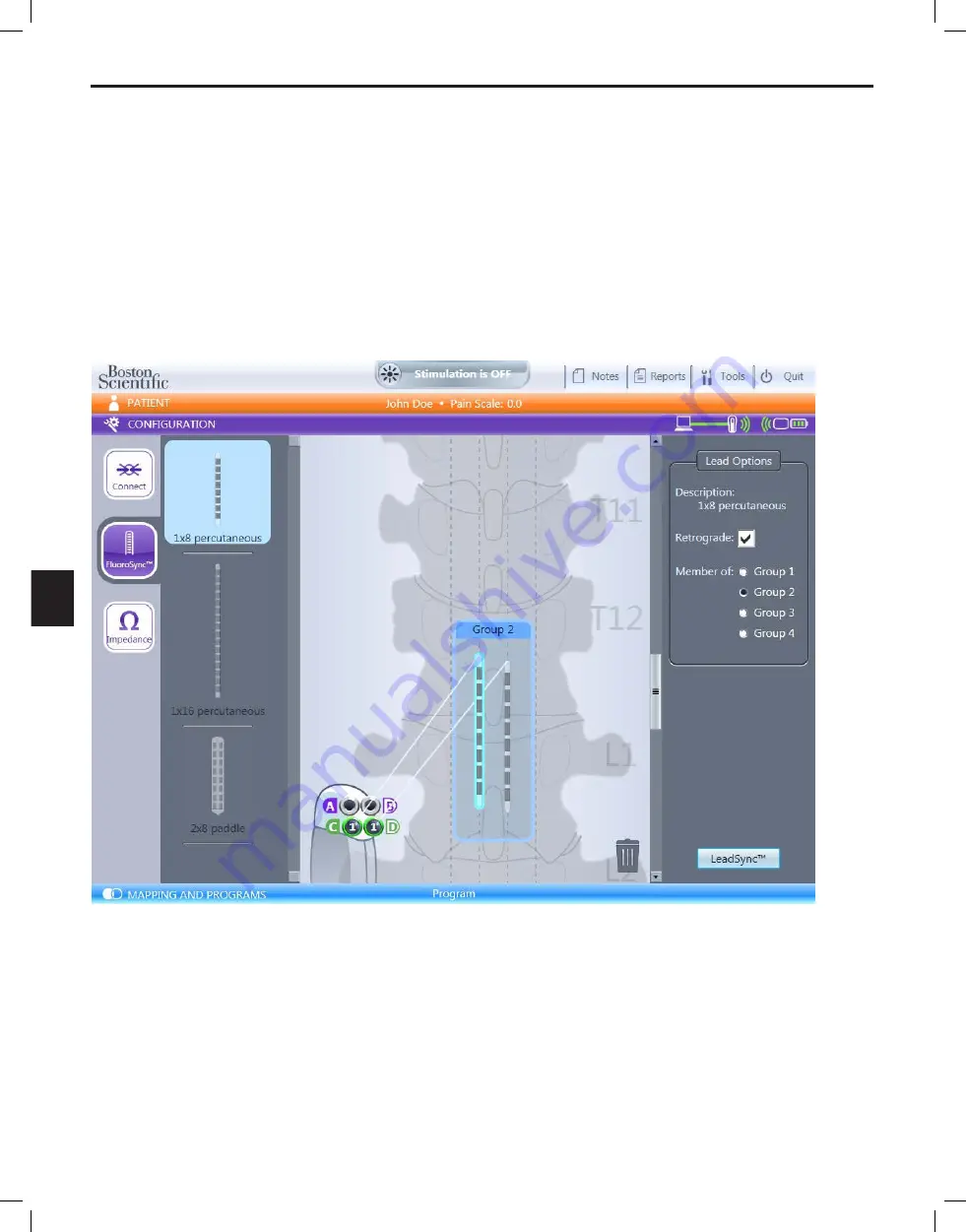 Boston Scientific Bionic Navigator 3d NM-7153-11A System Programming Manual Download Page 264