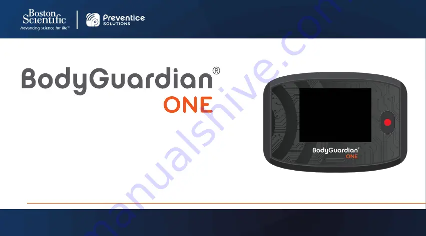 Boston Scientific Preventice Solutions BodyGuardian ONE Скачать руководство пользователя страница 1