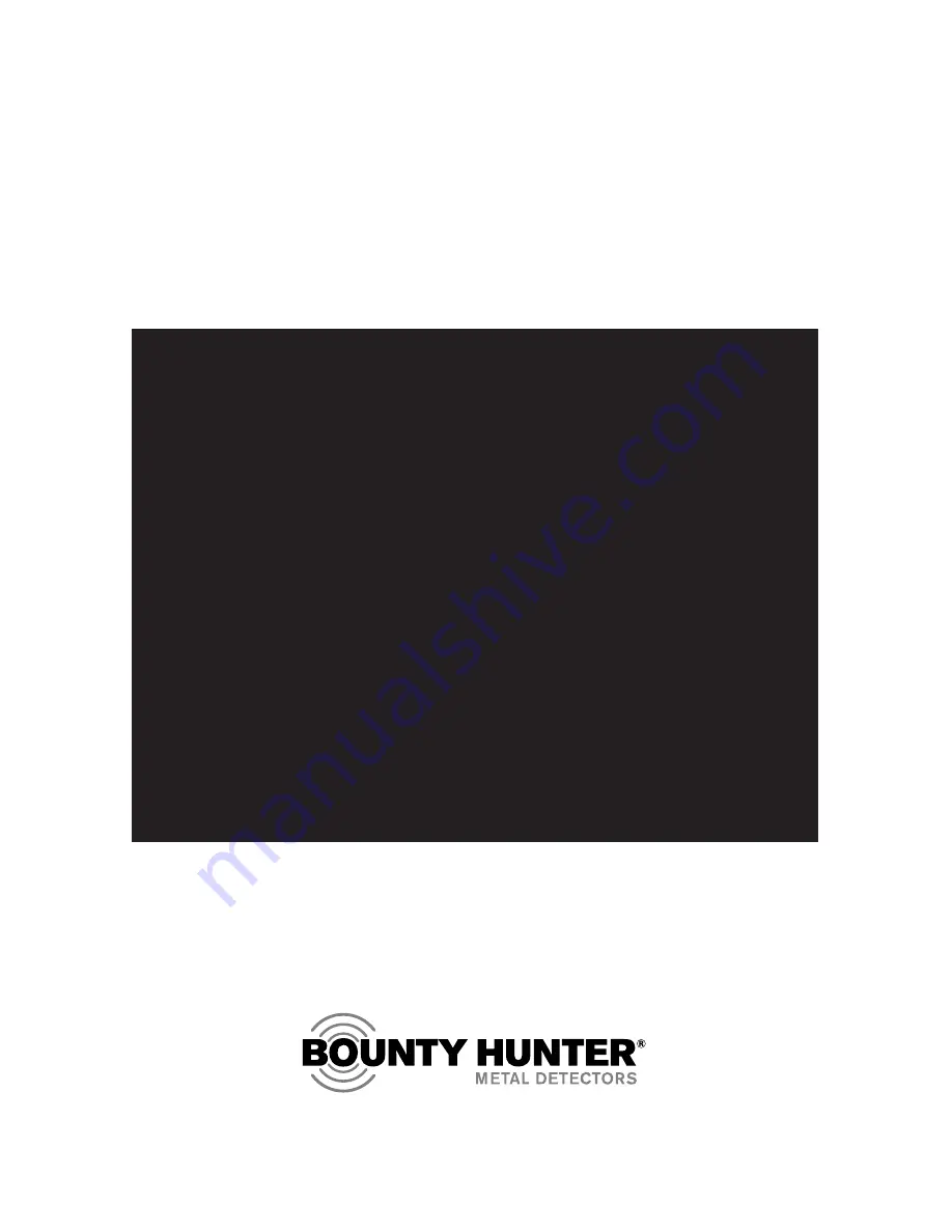 Bounty Hunter DISCOVERY 3300 Owner'S Manual Download Page 24