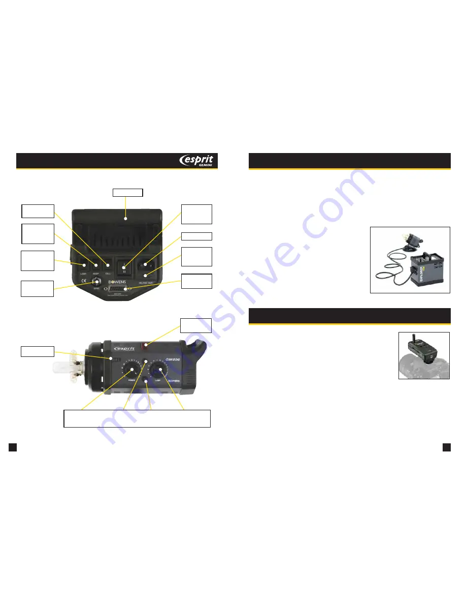 Bowens ESPRIT GEMINI GM200 Скачать руководство пользователя страница 4