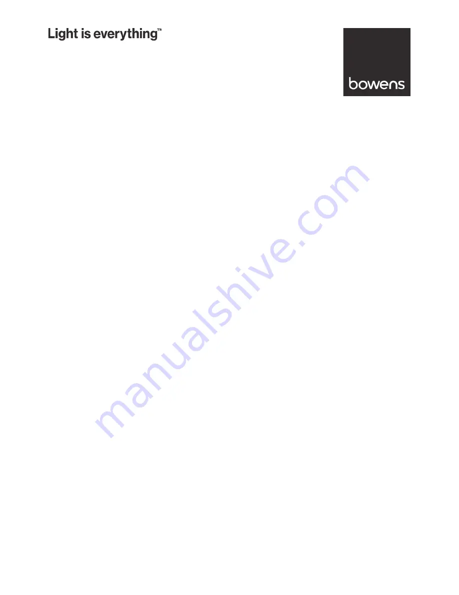 Bowens XMS Studio Flash User Manual Download Page 1