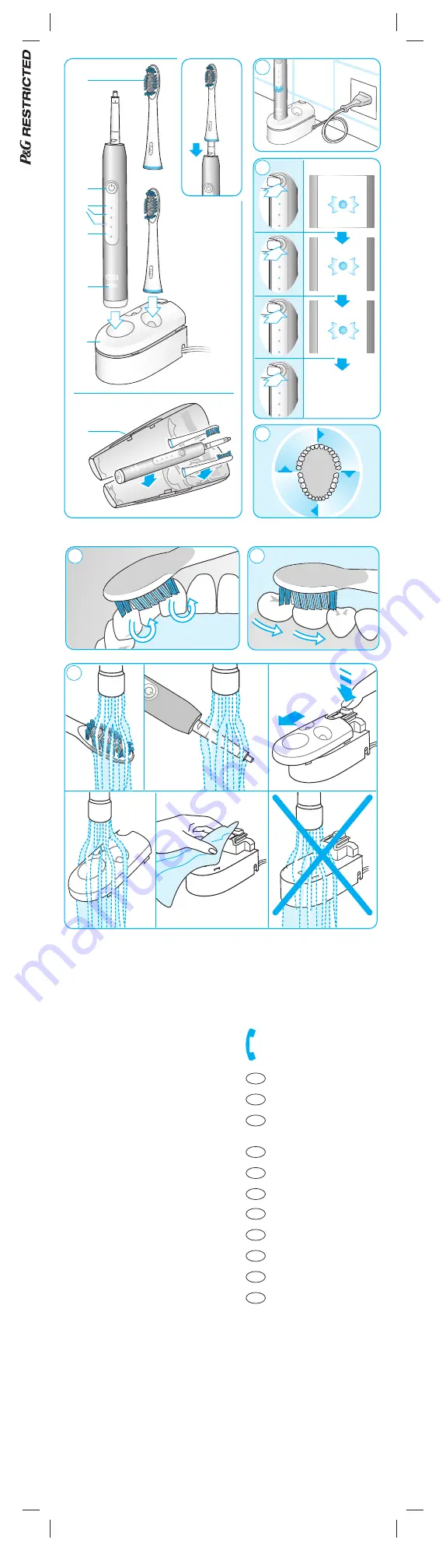 Braun Oral-B Pulsonic 2000 Quick Start Manual Download Page 2