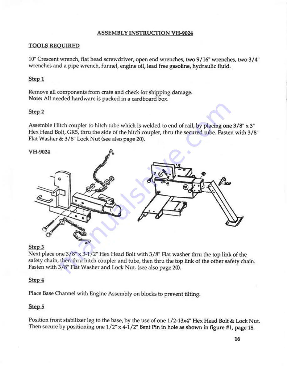 Brave VH-9020 Owner'S Manual Download Page 18