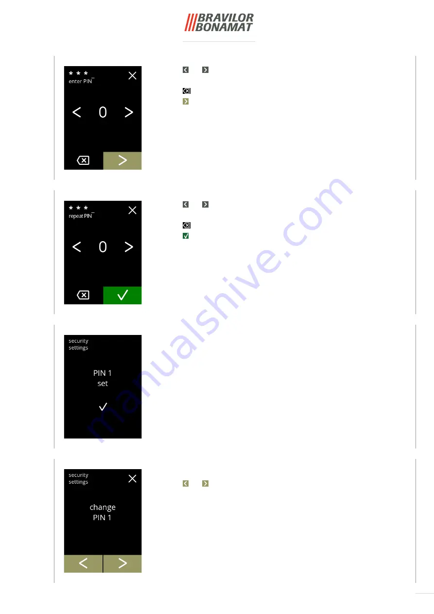 BRAVILOR BONAMAT Bolero 1 Operator'S Manual Download Page 83