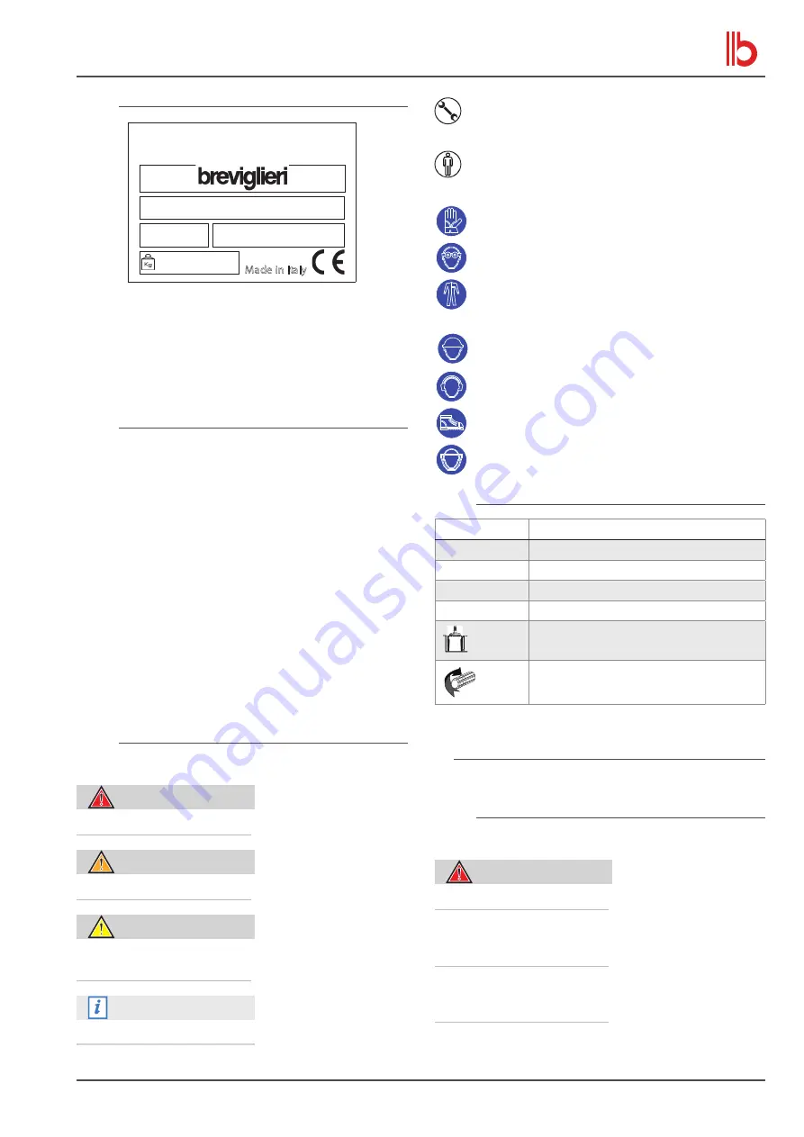 breviglieri mekfarmer 120 Operating And Maintenance Manual Download Page 115