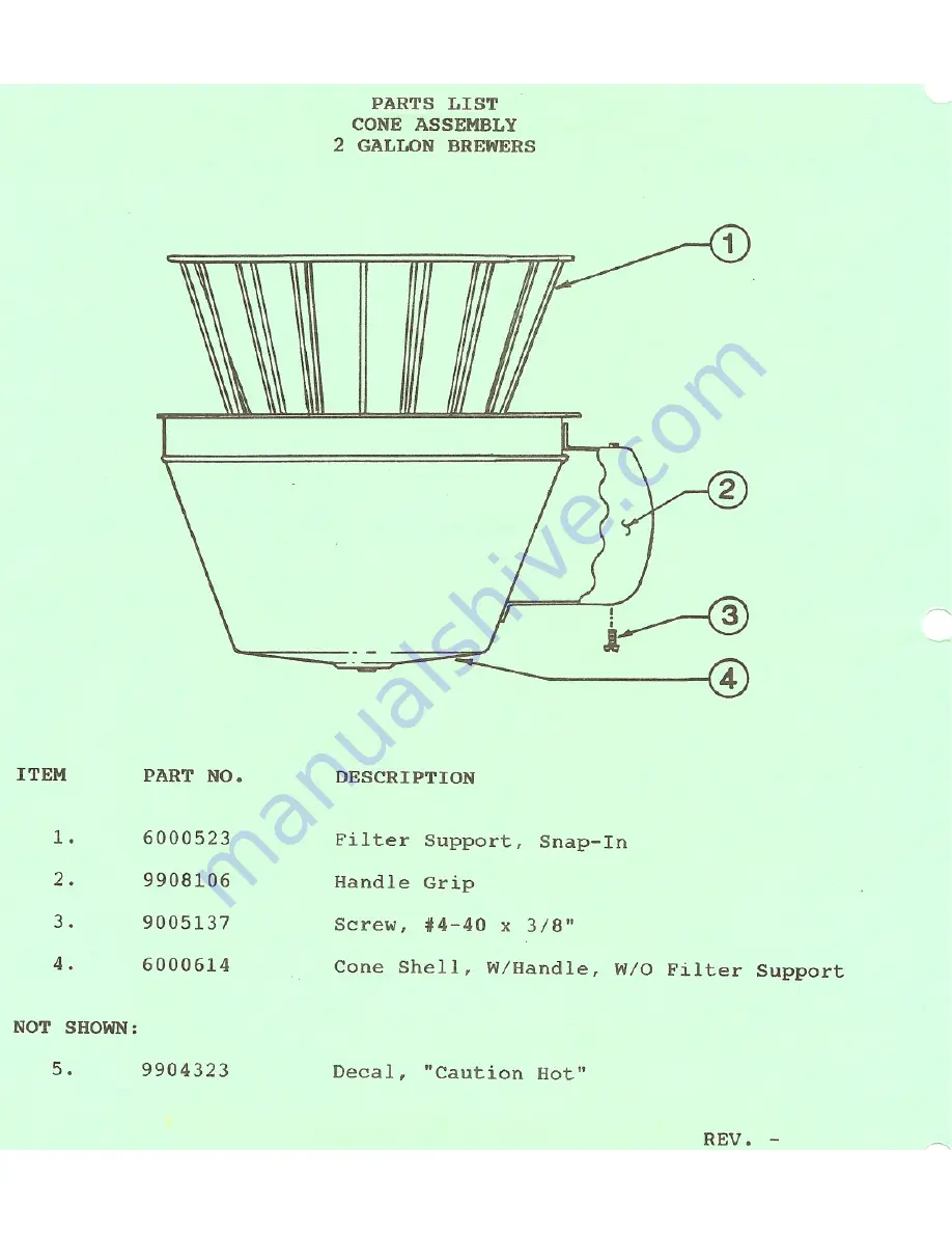 Brewmatic 1032510 Service Manual Download Page 6