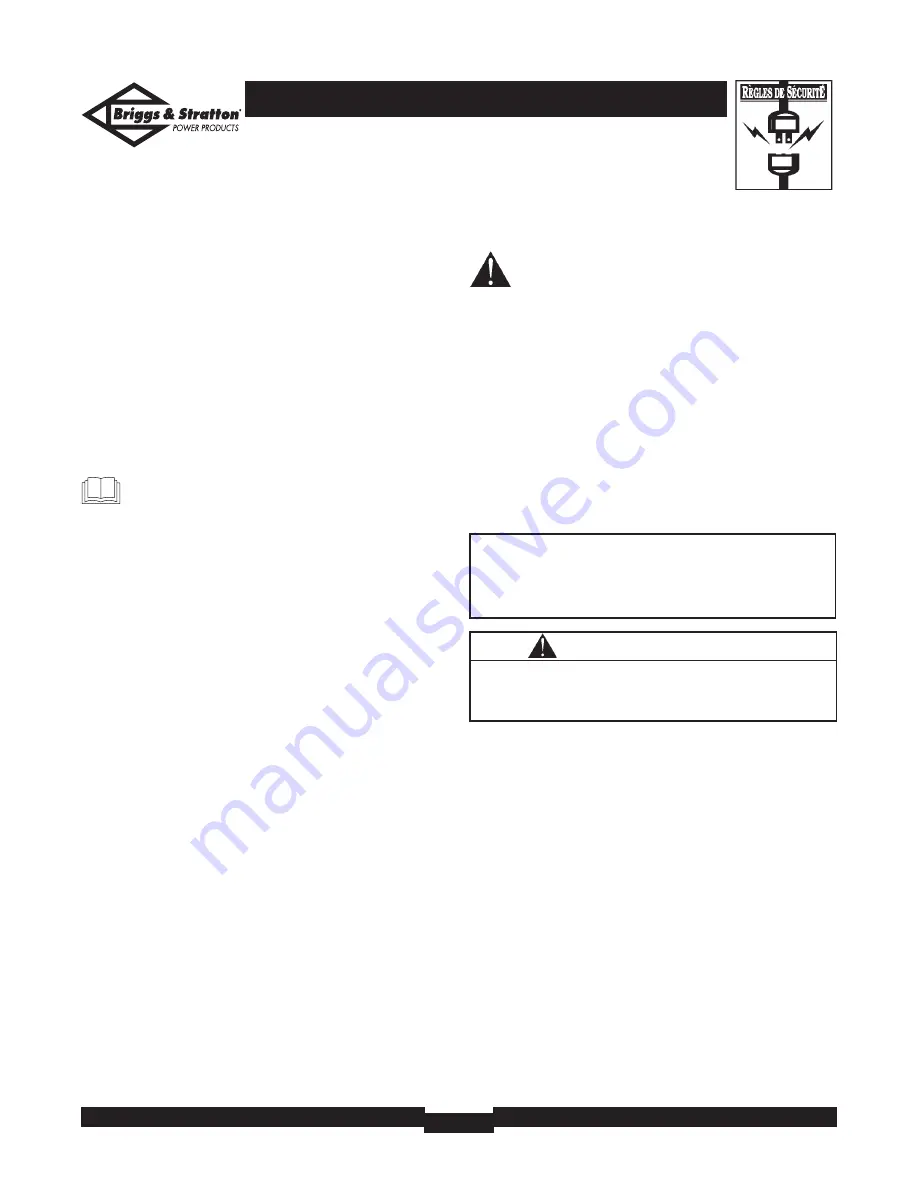 Briggs & Stratton 01532-2 Owner'S Manual Download Page 28