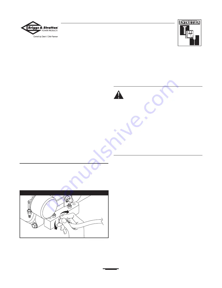 Briggs & Stratton 01679-0 Owner'S Manual Download Page 70