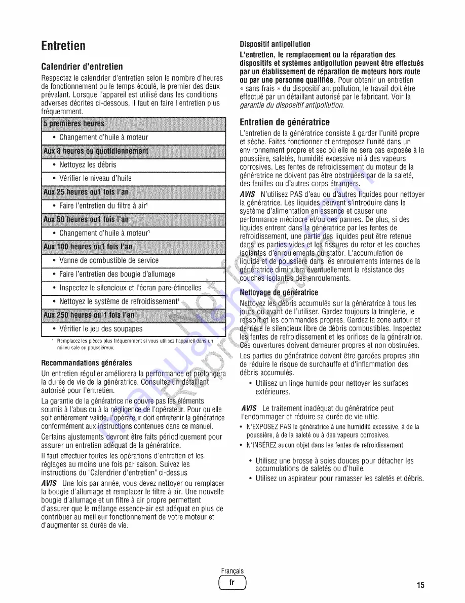 Briggs & Stratton 030467-0 Operator'S Manual Download Page 67