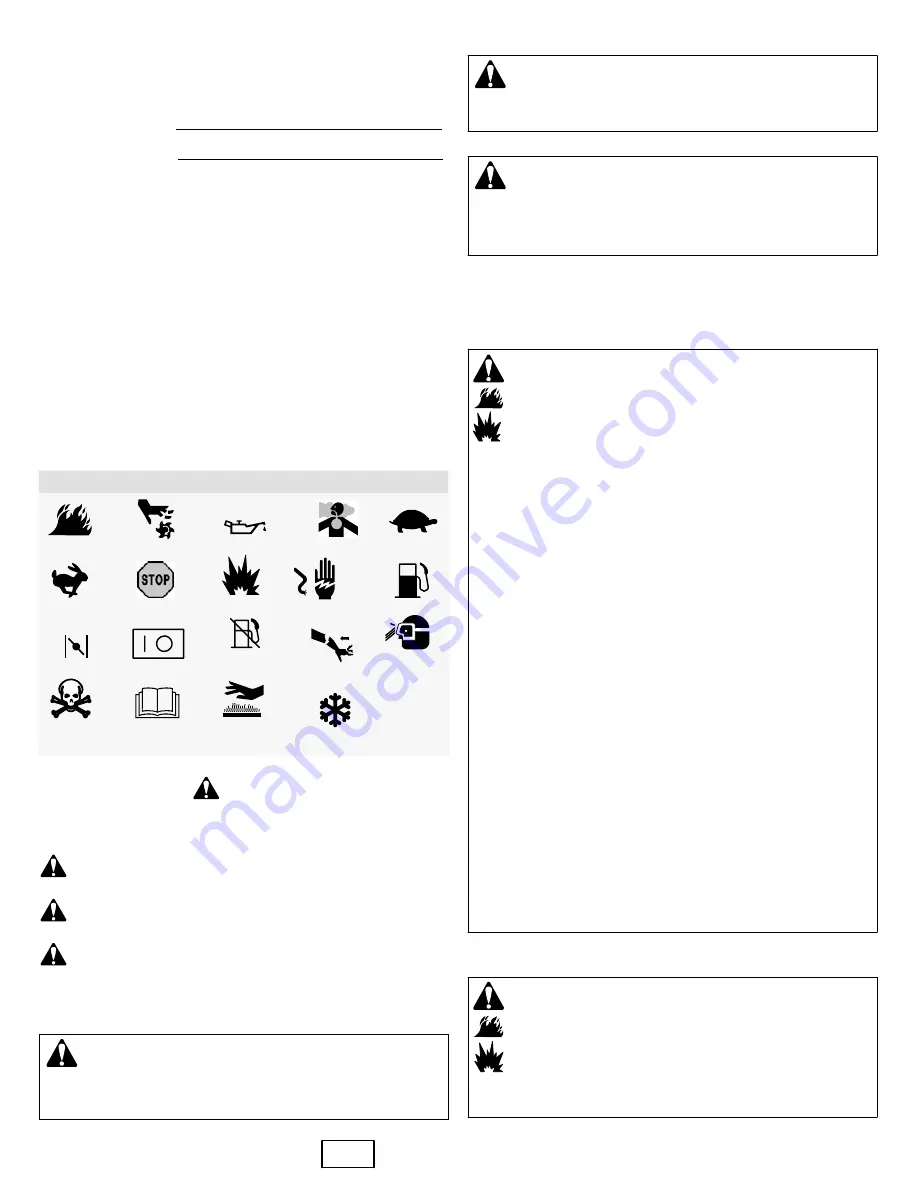 Briggs & Stratton 300 series Operator'S Manual Download Page 11