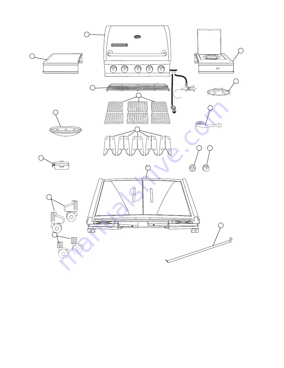 Brinkmann 5 Burner Gas Grill with Smoker Owner'S Manual Download Page 54