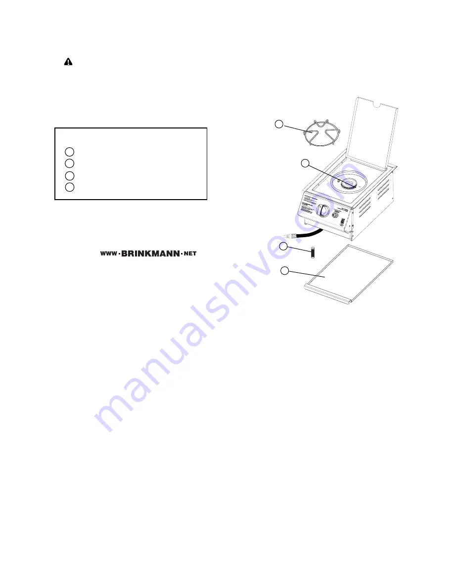 Brinkmann Stainless Steel Gas Drop-In Side Burner Owner'S Manual Download Page 15