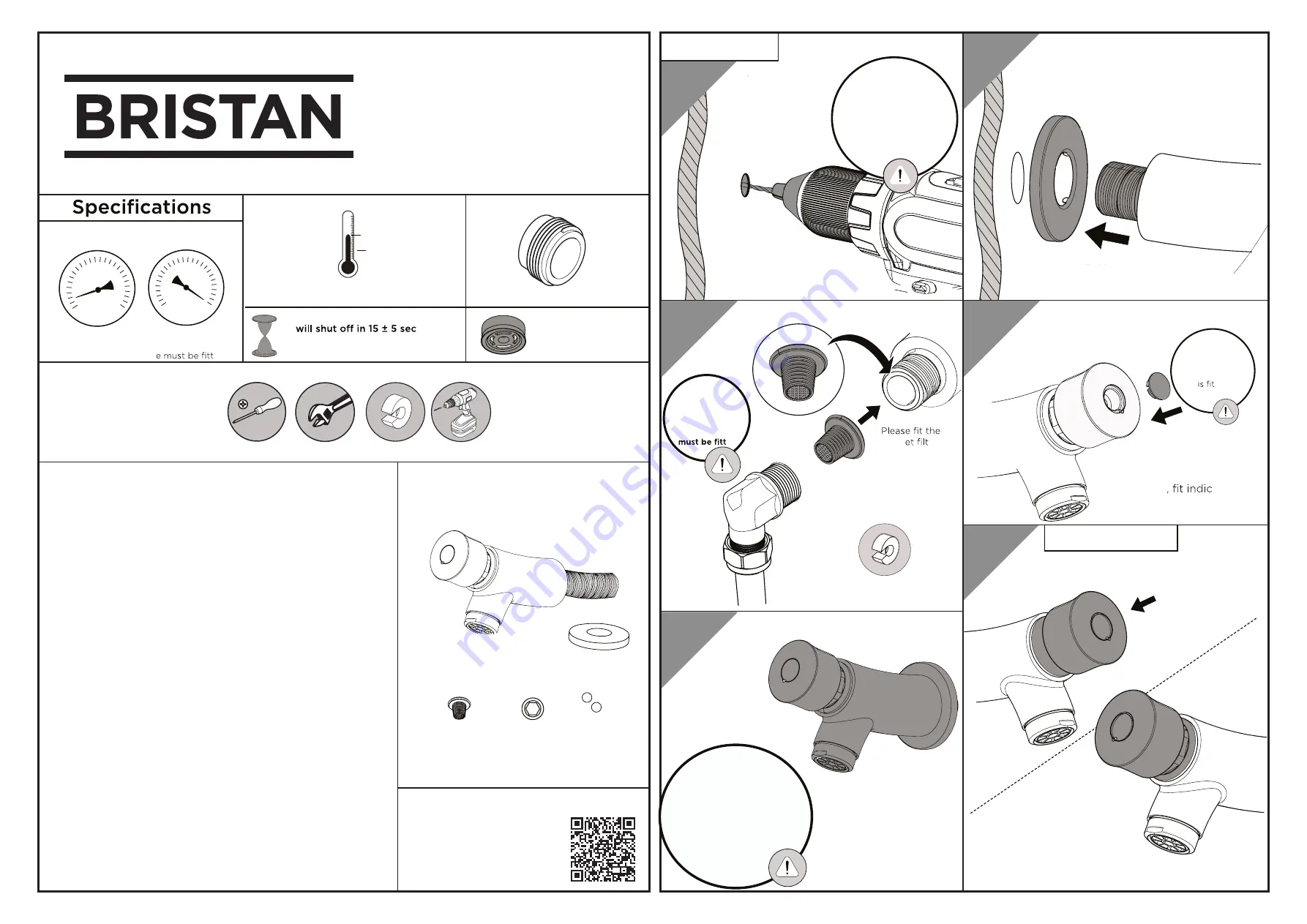 Bristan Z2 BIB C Скачать руководство пользователя страница 1