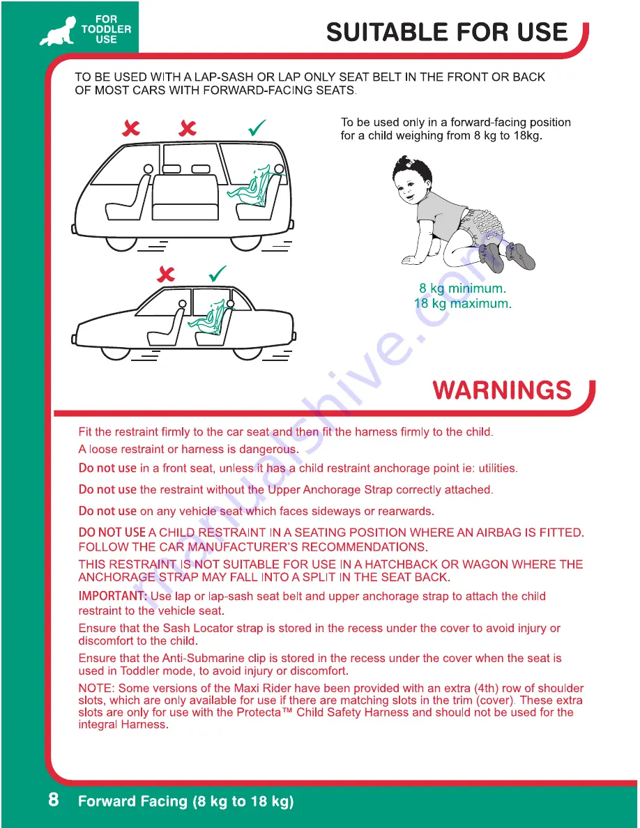 Britax 8000/A/2004 Series Manual Download Page 8