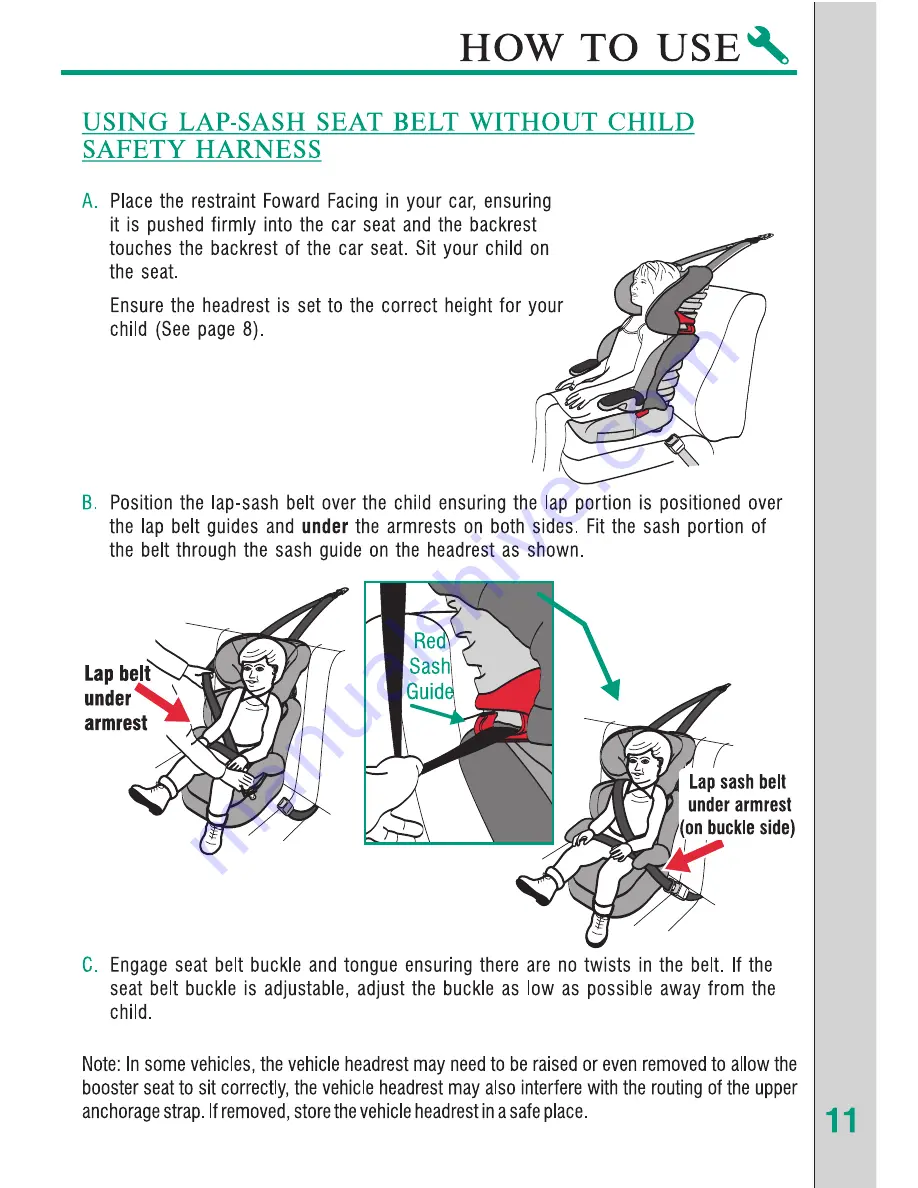 Britax HI-LINER SG Manual Download Page 11