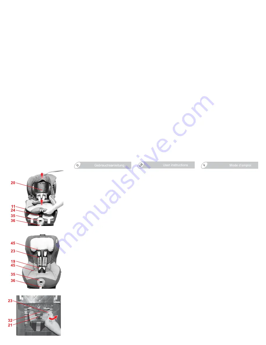 Britax KING PLUS - ANNEXE 599 Manual Download Page 21