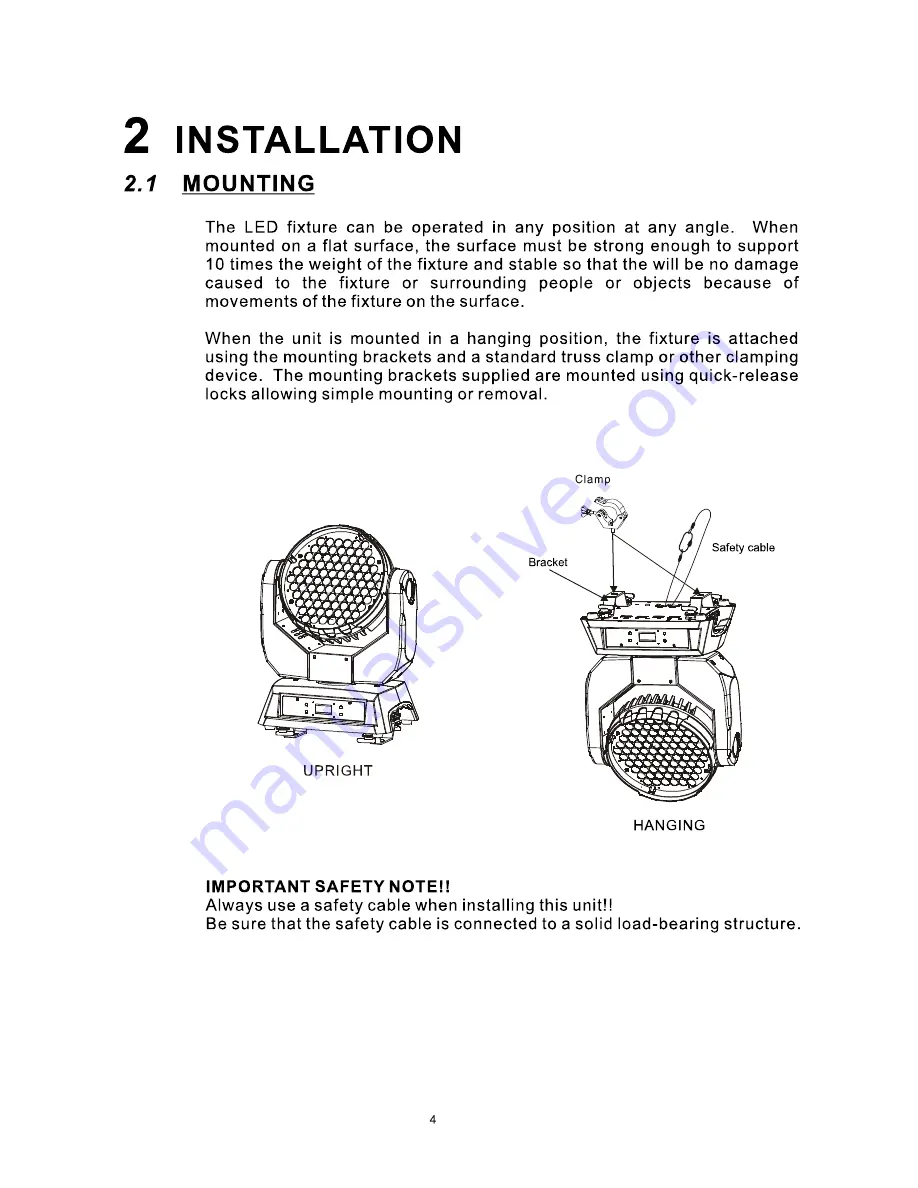 Briteq BT-W91L3 ZOOM Operation Manual Download Page 6